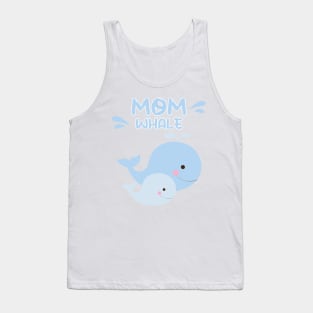 Baby whale and Mom Tank Top